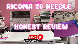 Wait! Watch This Before You Buy the Ricoma 20 Needle Embroidery Machine| Honest 2 Year Review