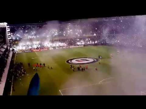 "Boca vs River 14/05/2015. Glorioso recibimiento." Barra: La 12 &bull; Club: Boca Juniors