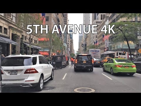 Driving Downtown - Fifth Avenue - New Yo