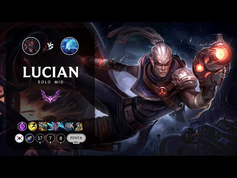 Lucian Mid vs Anivia - KR Master Patch 13.14