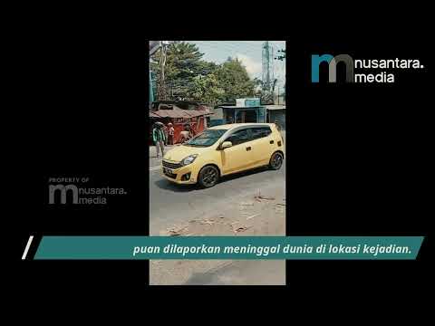 Lakalantas Tunggal di Depan Kawasan Industri Modern Cikande