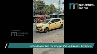 Lakalantas Tunggal di Depan Kawasan Industri Modern Cikande