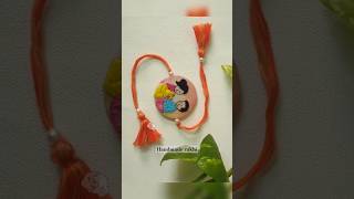 Handmade embroidery rakhi #rakhi #rakshabandhan #shortsyoutube #shortsvideo #shorts #viralshort