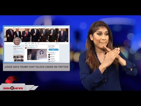 Judge says Trump can’t block users on twitter (ASL - 5.24.18)
