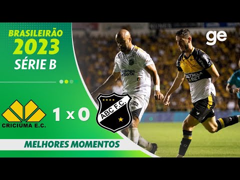 Gols e lances de Criciúma x ABC-RN