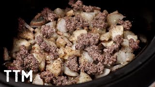 EASY Slow Cooker Ground Beef and Potatoes Recipe