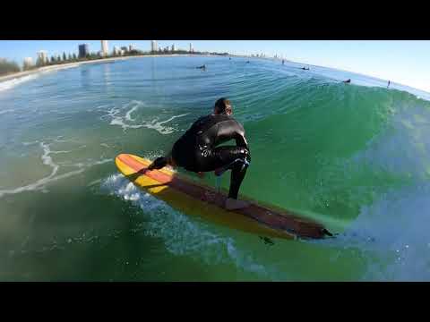 Perfect day at Burleigh Heads for a surf