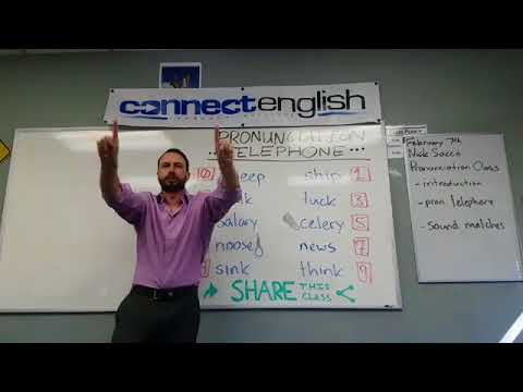 Connect English Pronunciation Telephone, Volume 14  - La Jolla Campus