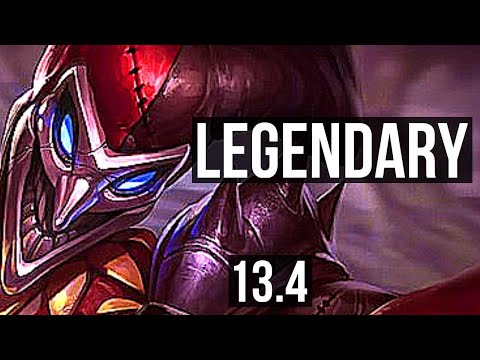 SHACO vs EKKO (JNG) | 13/0/3, 2.4M mastery, Rank 6 Shaco, Legendary | KR Grandmaster | 13.4