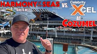 Harmony of the Seas Meets Celebrity Xcel in Cozumel. I'm A Geek When it Comes to New Ships! 4K Video