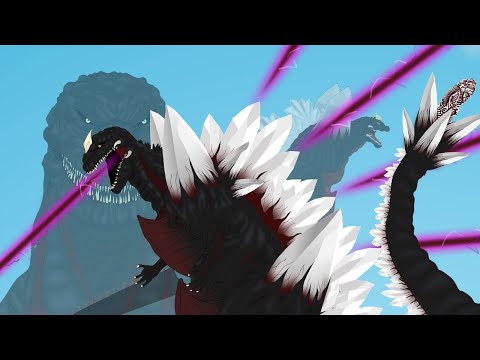 SHIN SPACE GODZILLA !! | Shin Godzilla fusion Space Godzilla | PANDY Animation 35