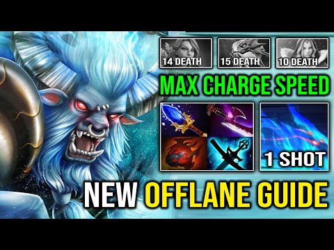 NEW Offlane Spirit Breaker Guide +1500 Charge Speed Perma Great Bash 1 Shot Creep Wave Dota 2