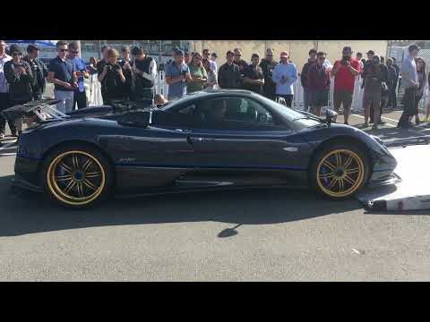 Pagani Zonda Tricolore arriving at Cars&Copters 2019