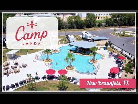 BEST NEW RV RESORT IN TEXAS! // CAMP LANDA resort tour ~ New Braunfels (Full-time RV Family)