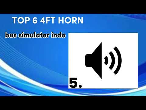 TOP 6 4FT HORN || BUS SIMULATOR INDONESIA|| FREE DOWNLOAD ON MEDIAFIRE