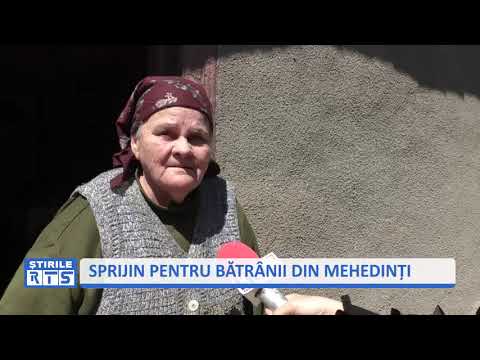 SPRIJIN PENTRU BĂTRÂNII DIN MEHEDINȚI