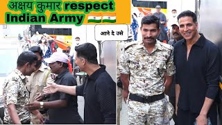 Akshay Kumar Respect Army Fan At Atrangi Re Movie Promotion