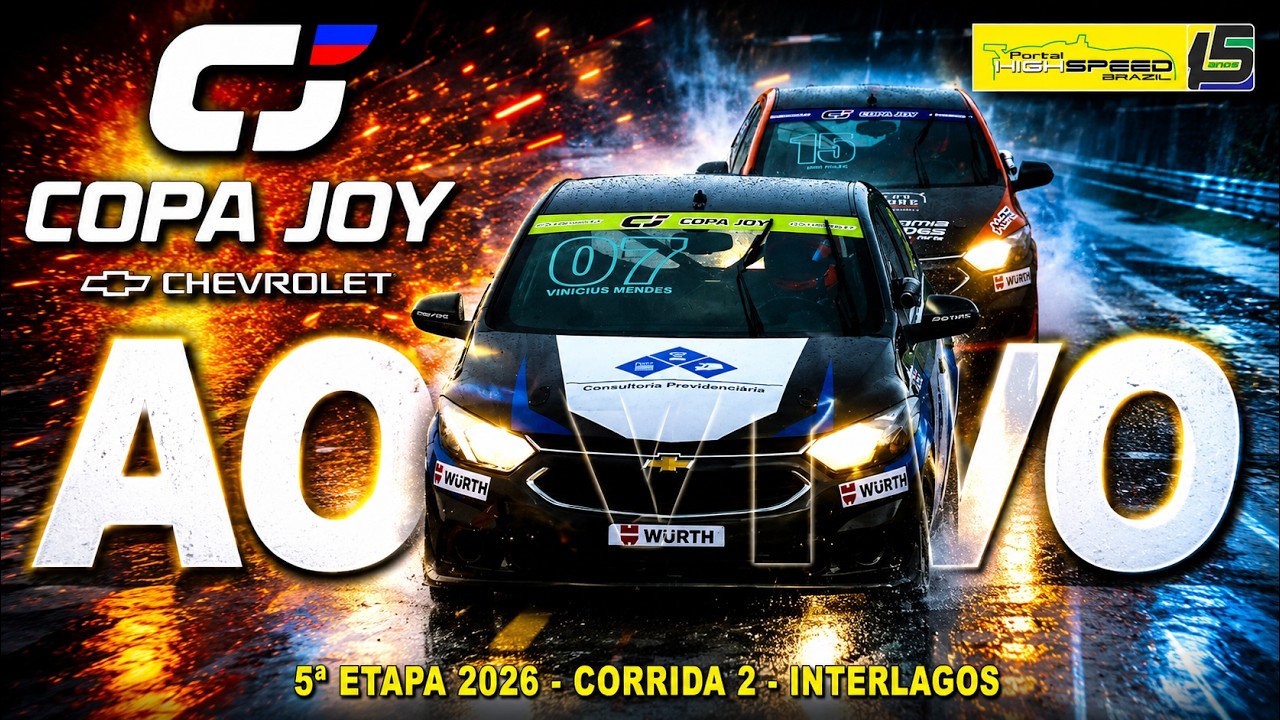 🔴 COPA JOY CHEVROLET | Corrida 2 | 5ª Etapa 2026 | Interlagos (SP) | Ao Vivo