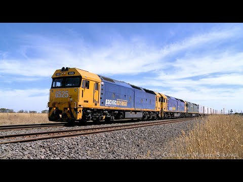 7902V Mildura Container Train With G525 G540 G539 At Gheringhap (21/2/2025) - PoathTV Railways