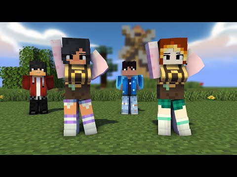 gomy gomy shuffle gold rich aphmau, kc , aaron and pierce - minecraft animation #shorts