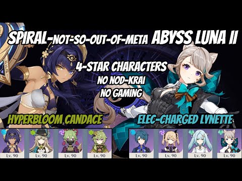 I cleared the Wild Hunt Abyss with a DPS Lynette  - Spiral Abyss Luna II (6.1) - Genshin Impact