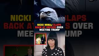 Nicki Minaj Claps Back HARD At Critics After Meeting Trump! 🇺🇸 #shorts #trump #funny #trending #tds