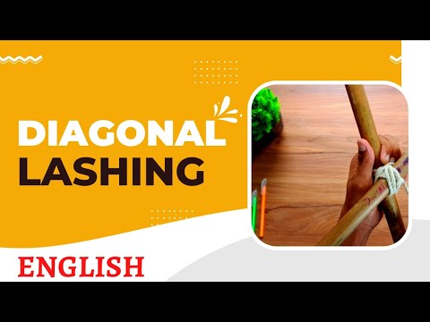 Amarrage en diagonale | scouts et guides