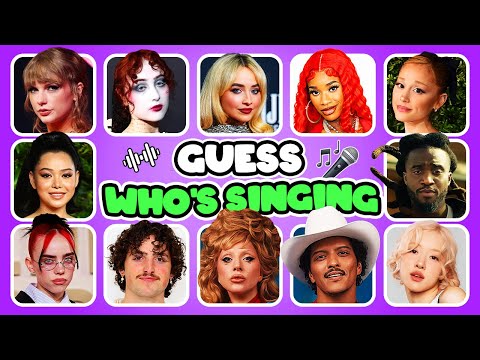 Guess WHO'S SINGING 🎤🎵 | Trending Songs 2025 | APT, Die with a smile, Beautiful Things, Espresso