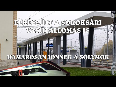 Soroksár vasútállomás, betömték az aluljárót, kész az állomás (Budapest - Belgrád)