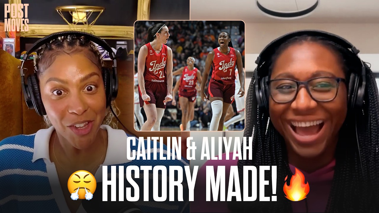 Caitlin Clark & Aliyah Boston Make WNBA History as Indiana Fever Extend Win Steak 🔥 | Post Moves