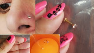 How to remove and wear screw type Nose pin And wear to Nose Ring.