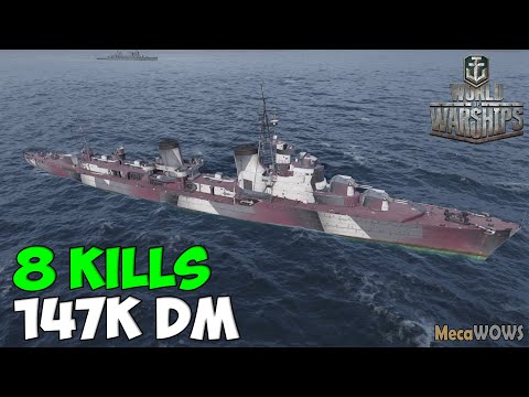 World of WarShips | Tashkent | 8 KILLS | 147K Damage - Replay Gameplay 4K 60 fps