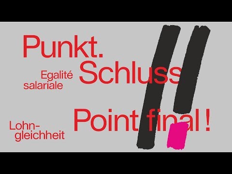 Lohngleichheit. Punkt. Schluss!
