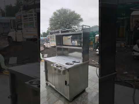 Air cooled ss l shaped food counter