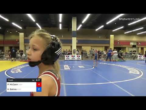 60 Lbs Final - Paityn McCann, Lady Outlaws Vs Karina Batres, South Side Wrestling Club 51ba