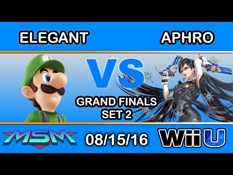 MSM 62 - eM | Elegant (Luigi) Vs. eM | Aphro (Bayonetta, Marth) Grand Finals Set 2 - Smash Wii U
