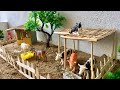 DIY Submersible Cow Shed Horse Shed Science Project Wood Working Animals