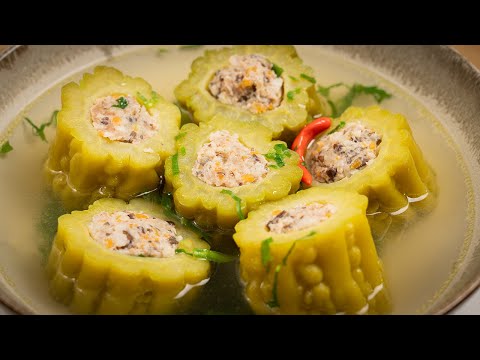 Cách Làm Mướp Đắng Nhồi Thịt Ngon Mềm Giảm Vị Đắng | Cook béo
