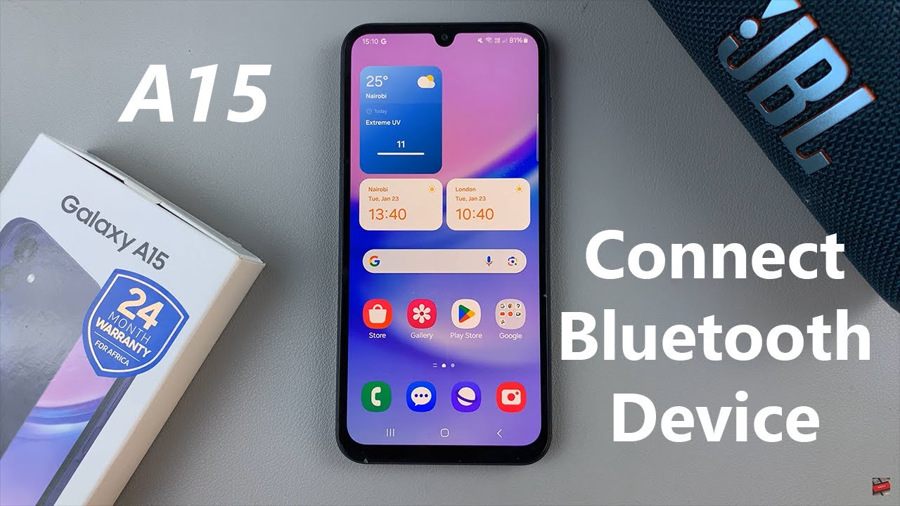 How To Connect Bluetooth Device To Samsung Galaxy A15
