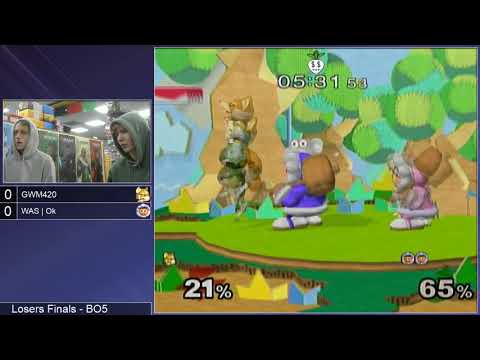 GSS 107 SSBM - GWM420 (Fox, Falco, Peach) vs. Ok (Ice Climbers) - Melee LF
