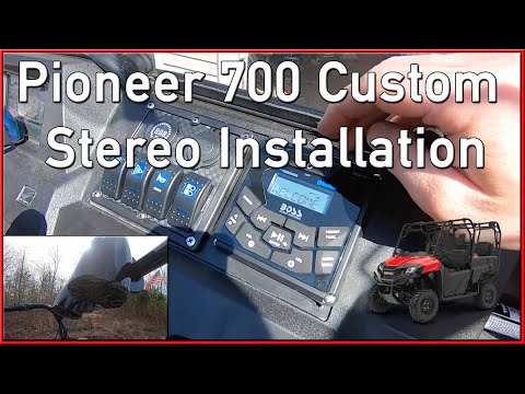 Honda Pioneer 700 Custom Stereo System - Boss MGR450b