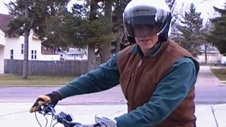ONEX  Genesis Gas  Motor Bicycle  with David Robinson aboard