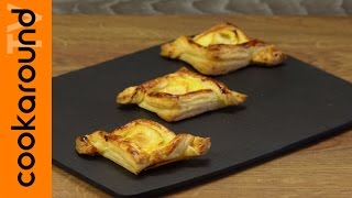 Sfogliatine crema e mele | Dolcetto buonissimo e facilissimo