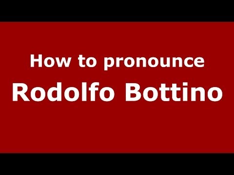 How to pronounce Rodolfo Bottino (Brazilian/Portuguese) - PronounceNames.com