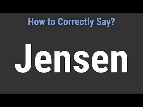 How to Pronounce Name Jensen (Correctly!)