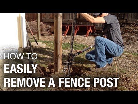 The Fastest and Easiest Way to Remove a Fence Post (that works every time)