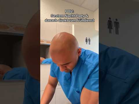 Das passiert!! Wenn man direkt nachdem Feiern zum Frühdienst muss.. #arbeit #ausbildung