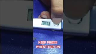 how change the unit of THERMOMETER from celsius to fahrenheit. body temperature measuring meter