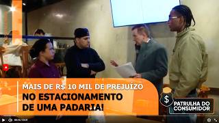 🚨 Mais de R$ 10 mil de prejuízo no estacionamento de uma padaria!