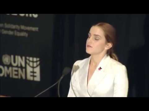 Emma Watson at the HeForShe Campaign 2014   Official UN Video